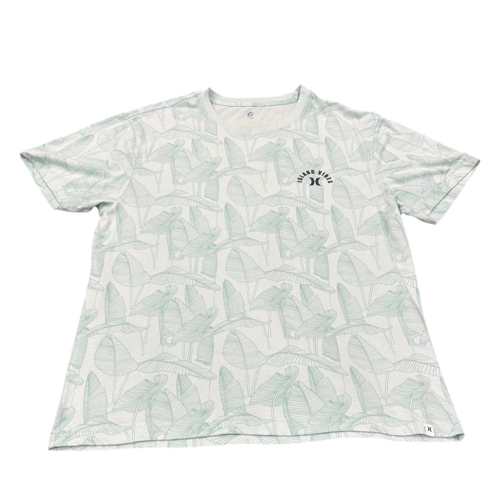 HURLEY Island Vibes Short Sleeve Tee Tropical Men Green SZ M-L